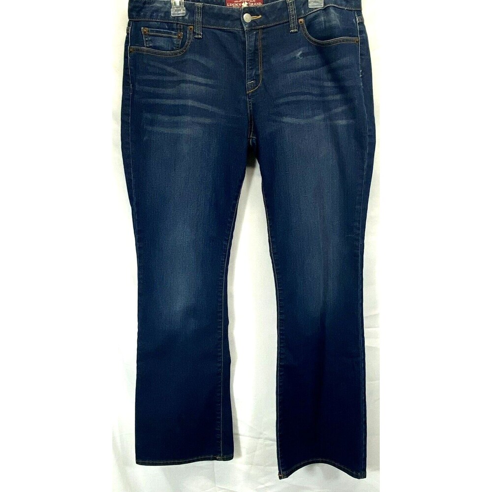 Lucky Brand Women's Jeans (36x31) Blue Jola Boot Stretch Rinse Pants Tag 14/32r